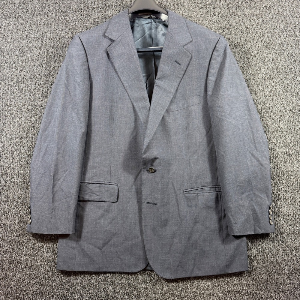 VTG Polo University Club Ralph Lauren Grey Glen Check Blazer Sport Coat 40R USA